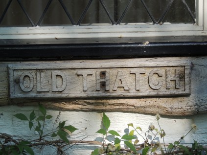Old Thatch house sign